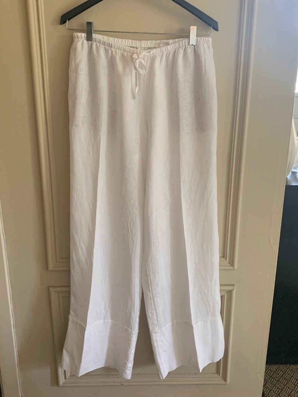 New 2026 Zara Collection Wide Leg Linen Pants (M)